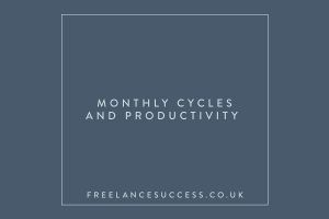 monthly cycle as a productivity tool